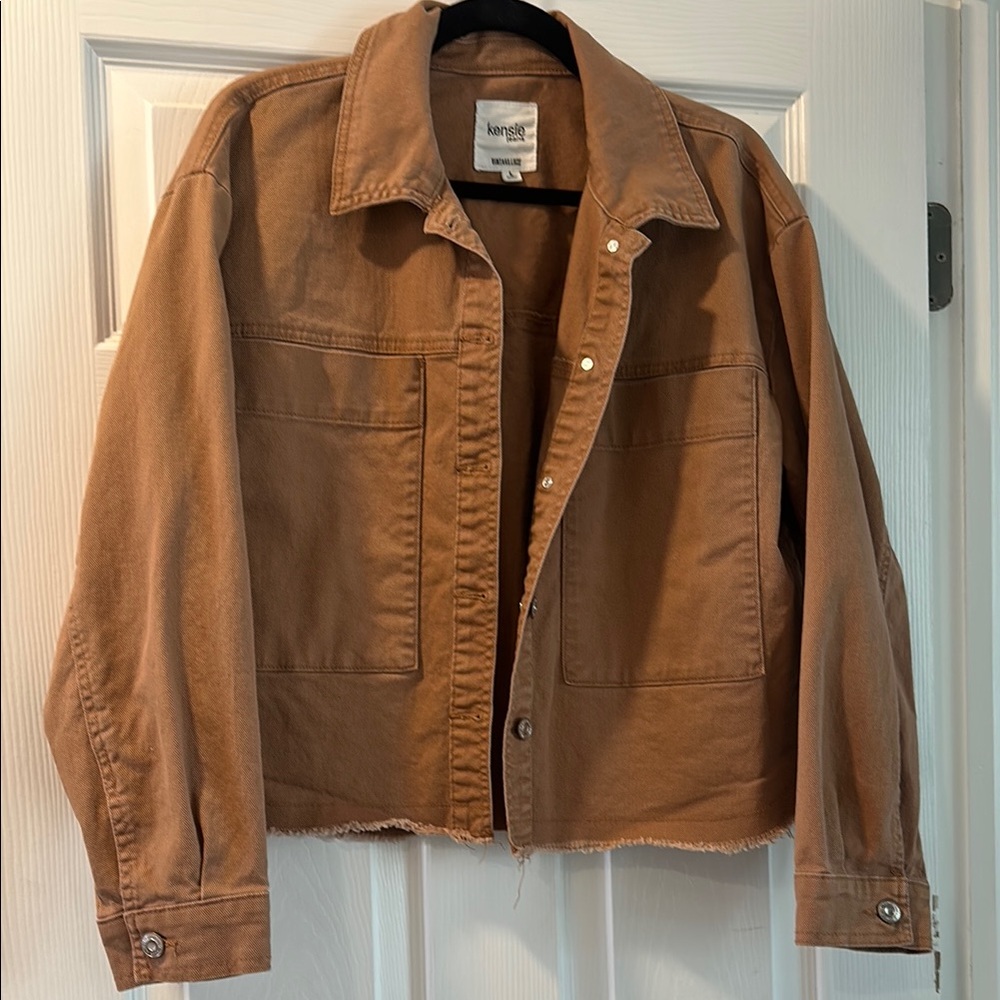 Kensie Brown Denim Jacket